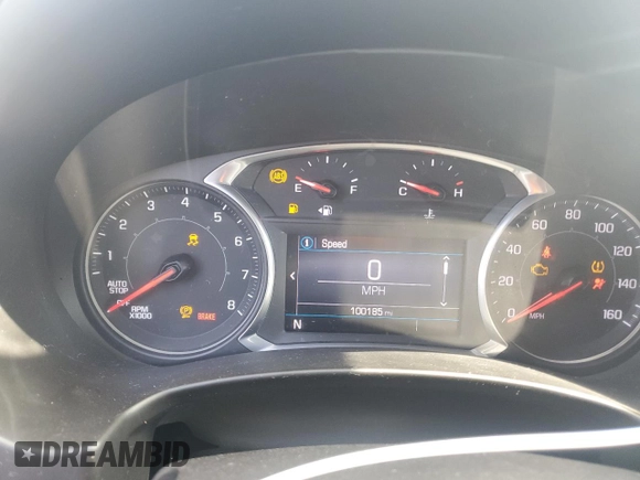 2019 GMC Terrain SLE with VIN 3GKALMEV0KL110435, listed as a Copart auction lot 52237785 with 100,185 mi miles and Non Repairable. Bid and sale history available at DreamBid. Image 9.