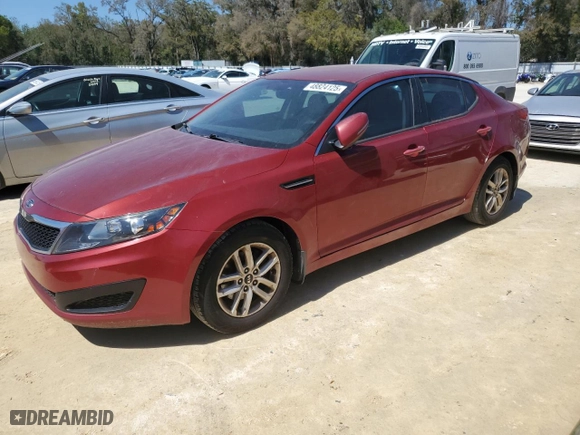 2011 Kia Optima LX with VIN KNAGM4A72B5066588, listed as a Copart auction lot 48824125 with 235,087 mi miles and Clean Title. Bid and sale history available at carsss.com. Image 1.