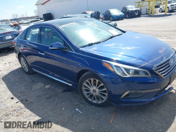 2015 Hyundai Sonata Limited with VIN 5NPE34AF3FH097293, listed as a IAAI auction lot 41811245 with 114,744 mi miles and . Bid and sale history available at carsss.com. Image 1.