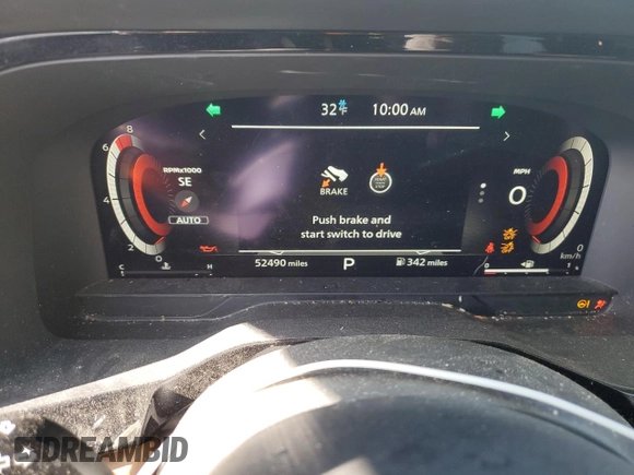 2022 Nissan Pathfinder Platinum z VIN 5N1DR3DJ0NC261450, wystawiony jako Copart lot #52529575 z przebiegiem 52 490 mil mil oraz Szkoda całkowita • Salvage title. Historia ofert i sprzedaży dostępna na DreamBid. Obrazek 9.