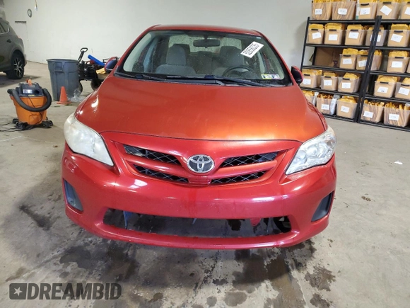 2011 Toyota Corolla L with VIN JTDBU4EE3B9125842, listed as a Copart auction lot 52858335 with 134,422 mi miles and Salvage Title. Bid and sale history available at carsss.com. Image 5.