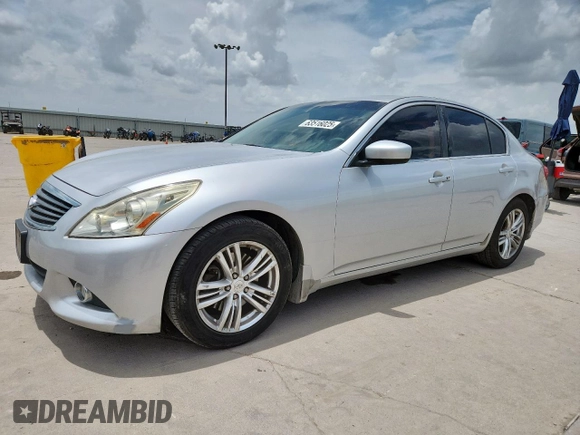 2012 Infiniti G25 Journey with VIN JN1DV6AP5CM810712, listed as a Copart auction lot 63516025 with 177,219 mi miles and Salvage title. Bid and sale history available at DreamBid. Image 1.