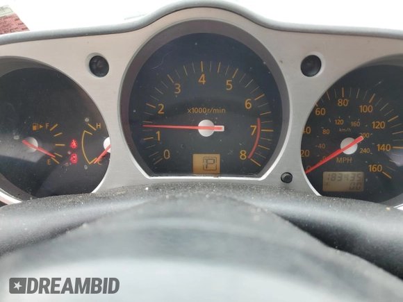 2003 Nissan 350Z Enthusiast with VIN JN1AZ34D93T100919, listed as a Copart auction lot 53083435 with 183,435 mi miles and Clean Title. Bid and sale history available at carsss.com. Image 9.