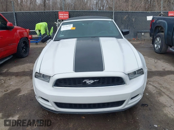 2014 Ford Mustang V6 with VIN 1ZVBP8EM0E5205646, listed as a IAAI auction lot 41716395 with 109,451 mi miles. Bid and sale history available at carsss.com. Image 12.