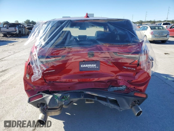 2022 Acura RDX w/A-Spec Package with VIN 5J8TC1H66NL001907, listed as a Copart auction lot 81973394 with 24,068 mi miles and Salvage Title. Bid and sale history available at carsss.com. Image 6.