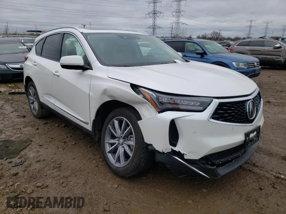 2023 Acura RDX w/Technology Package with VIN 5J8TC2H52PL013763, listed as a Copart auction lot 82059824 with 18,031 mi miles and Salvage Title. Bid and sale history available at carsss.com. Image 4.