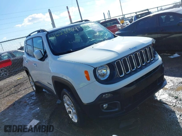 2015 Jeep Renegade Latitude with VIN ZACCJBBT3FPB39944, listed as a IAAI auction lot 41626054 with 115,802 mi miles and . Bid and sale history available at DreamBid. Image 1.
