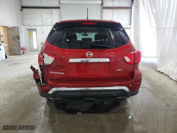 2018 Nissan Pathfinder SL with VIN 5N1DR2MM2JC655496, listed as a Copart auction lot 48126015 with 134,351 mi miles and Salvage Title. Bid and sale history available at carsss.com. Image 6.