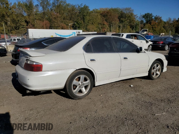 2002 Acura TL Type S w/Navigation with VIN 19UUA569X2A057127, listed as a Copart auction lot 76684194 with 0 mi miles and Salvage Title. Bid and sale history available at carsss.com. Image 3.