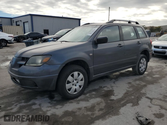 2004 Mitsubishi Outlander LS with VIN JA4LX31FX4U046408, listed as a Copart auction lot 78722924 with 174,908 mi miles and Salvage Title. Bid and sale history available at carsss.com. Image 1.