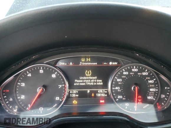 2012 Audi A8 L with VIN WAURVAFDXCN017238, listed as a Copart auction lot 52631965 with 138,162 mi miles and Salvage Title. Bid and sale history available at carsss.com. Image 9.