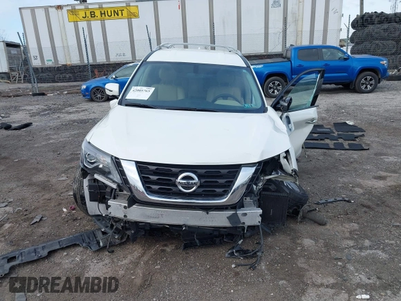 2020 Nissan Pathfinder SL with VIN 5N1DR2CMXLC623741, listed as a IAAI auction lot 42005765 with 53,732 mi miles and . Bid and sale history available at DreamBid. Image 13.