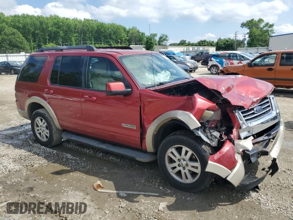 2008 Ford Explorer Eddie Bauer with VIN 1FMEU74E38UB21887, listed as a Copart auction lot 57078415 with 227,688 mi miles and Salvage title. Bid and sale history available at DreamBid. Image 4.