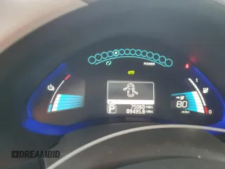 2016 Nissan LEAF S with VIN 1N4BZ0CP1GC311538, listed as a Copart auction lot 52048165 with 75,060 mi miles and Salvage Title. Bid and sale history available at carsss.com. Image 9.