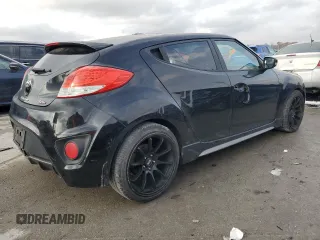 2015 Hyundai Veloster Turbo with VIN KMHTC6AE3FU232395, listed as a Copart auction lot 84521734 with 258,517 mi miles and Salvage Title. Bid and sale history available at carsss.com. Image 3.