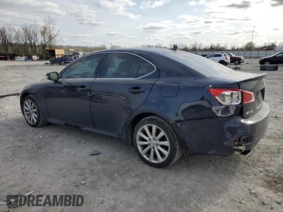 2010 Lexus IS 250 with VIN JTHCF5C21A5037163, listed as a Copart auction lot 49868475 with 156,733 mi miles and Salvage Title. Bid and sale history available at carsss.com. Image 2.