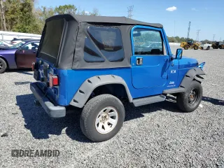 2003 Jeep Wrangler X with VIN 1J4FA39S03P317828, listed as a Copart auction lot 47012595 with 164,965 mi miles and Salvage Title. Bid and sale history available at carsss.com. Image 3.