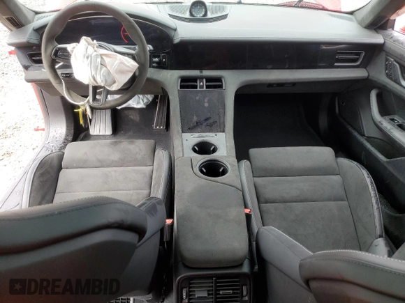2024 Porsche Taycan GTS with VIN WP0AD2Y11RSA47589, listed as a Copart auction lot 73954444 with 4,452 mi miles and Salvage Title. Bid and sale history available at DreamBid. Image 8.