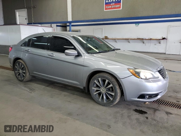 2014 Chrysler 200 Touring with VIN 1C3CCBBBXEN185333, listed as a Copart auction lot 57068685 with 130,402 mi miles and Salvage title. Bid and sale history available at DreamBid. Image 4.