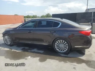 2015 Kia K900 Luxury with VIN KNALW4D41F6018929, listed as a Copart auction lot 51603575 with 96,529 mi miles and Salvage Title. Bid and sale history available at carsss.com. Image 3.