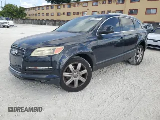 2007 Audi Q7 Premium z VIN WA1BY74L97D087375, wystawiony jako Copart lot #55496285 z przebiegiem 163 850 mil mil oraz Czysty tytuł • Clean title. Historia ofert i sprzedaży dostępna na DreamBid. Obrazek 1.