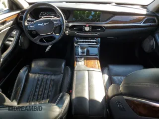 2017 Genesis G90 3.3T Premium with VIN KMHG34JA6HU033590, listed as a Copart auction lot 88418805 with 114,538 mi miles and Salvage Title. Bid and sale history available at carsss.com. Image 8.