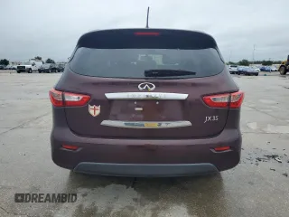 2013 Infiniti JX35 with VIN 5N1AL0MN7DC335399, listed as a Copart auction lot 71110244 with 122,775 mi miles and Salvage Title. Bid and sale history available at carsss.com. Image 6.