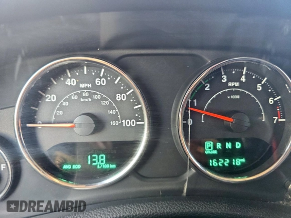 2018 Jeep Wrangler Unlimited Sport S с VIN 1C4HJWDG0JL899680, выставлен на аукционе Copart как лот 62428165 с пробегом 162 218 миль миль и Чистый • Clean title. История ставок и продаж доступна на DreamBid. Изображение 8.