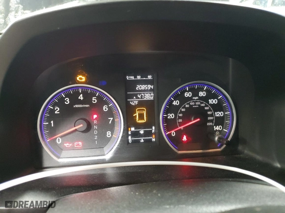 2008 Honda CR-V EX-L with VIN JHLRE48788C053298, listed as a Copart auction lot 50384955 with 208,594 mi miles and Salvage Title. Bid and sale history available at carsss.com. Image 9.