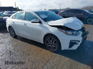2019 Kia Forte S with VIN 3KPF34AD1KE071146, listed as a IAAI auction lot 41585168 with 77,029 mi miles. Bid and sale history available at carsss.com. Image 1.