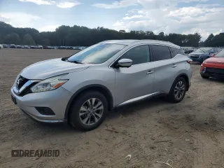 2016 Nissan Murano S with VIN 5N1AZ2MH3GN165510, listed as a Copart auction lot 64244315 with 48,115 mi miles and Salvage title. Bid and sale history available at DreamBid. Image 1.