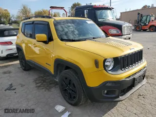 2017 Jeep Renegade Altitude with VIN ZACCJABH9HPF11117, listed as a Copart auction lot 77579434 with 108,347 mi miles and Salvage Title. Bid and sale history available at carsss.com. Image 4.
