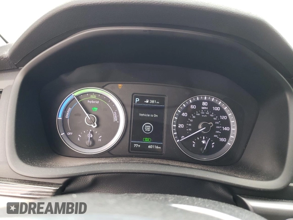 2018 Hyundai Sonata Hybrid Limited with VIN KMHE34L31JA078739, listed as a Copart auction lot 80215894 with 60,116 mi miles and Salvage Title. Bid and sale history available at carsss.com. Image 9.