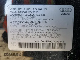 2012 Audi Q5 Premium Plus z VIN WA1DKAFP9CA006443, wystawiony jako Copart lot #43234105 z przebiegiem 158 253 mil mil oraz Szkoda całkowita • Salvage title. Historia ofert i sprzedaży dostępna na DreamBid. Obrazek 12.