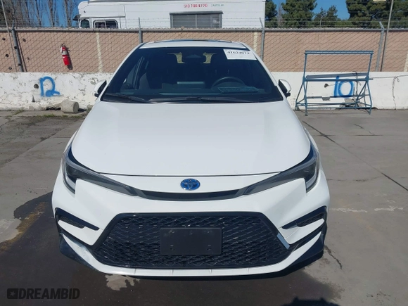 2024 Toyota Corolla Hybrid LE with VIN JTDBCMFE6RJ021033, listed as a IAAI auction lot 41624014 with 85,544 mi miles. Bid and sale history available at carsss.com. Image 12.