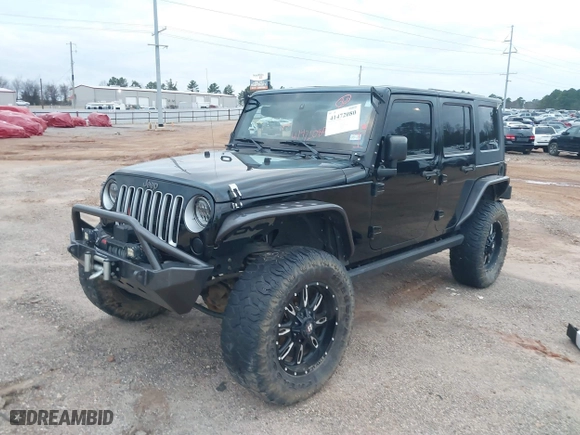 2016 Jeep Wrangler Unlimited 75th Anniversary with VIN 1C4BJWEG2GL158850, listed as a IAAI auction lot 41472080 with 109,789 mi miles. Bid and sale history available at carsss.com. Image 2.
