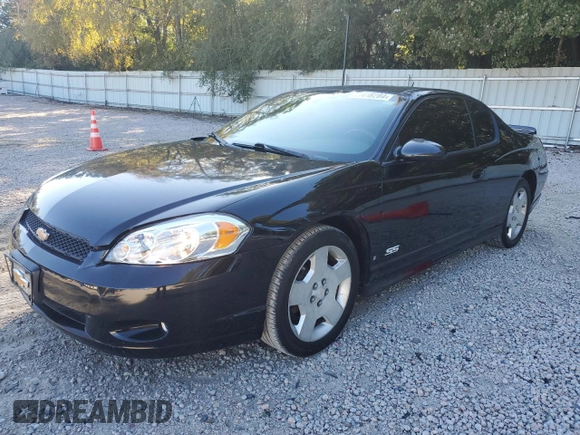 2006 Chevrolet Monte Carlo SS with VIN 2G1WL15C569370054, listed as a Copart auction lot 77416284 with 143,299 mi miles and Clean Title. Bid and sale history available at carsss.com. Image 1.