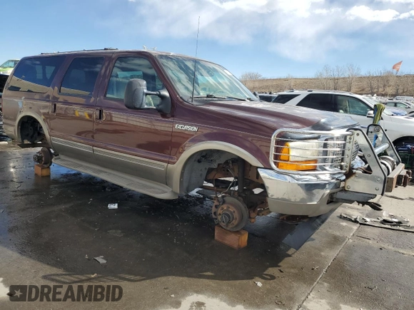 2000 Ford Excursion Limited с VIN 1FMNU43S7YEB85589, выставлен на аукционе Copart как лот 43738255 с пробегом 233 688 миль миль и Списание • Salvage title. История ставок и продаж доступна на DreamBid. Изображение 4.