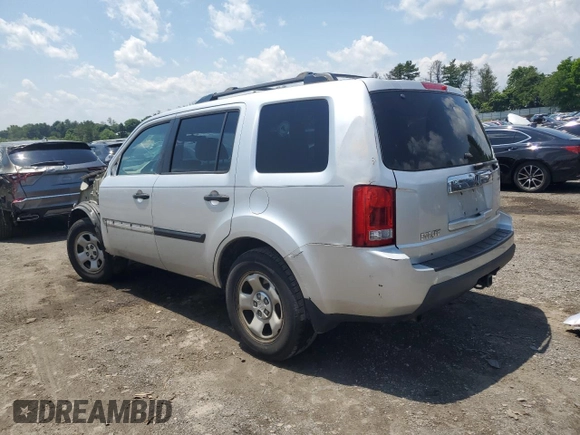 2009 Honda Pilot LX with VIN 5FNYF48259B040040, listed as a Copart auction lot 59860445 with 213,459 mi miles and Salvage title. Bid and sale history available at DreamBid. Image 2.