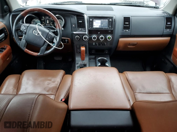 2019 Toyota Sequoia Platinum with VIN 5TDDY5G15KS167508, listed as a Copart auction lot 45140485 with 117,197 mi miles and Salvage Title. Bid and sale history available at carsss.com. Image 8.