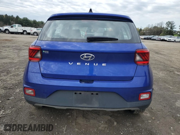 2021 Hyundai Venue SE with VIN KMHRB8A38MU066282, listed as a Copart auction lot 53087095 with 92,466 mi miles and Salvage Title. Bid and sale history available at DreamBid. Image 6.