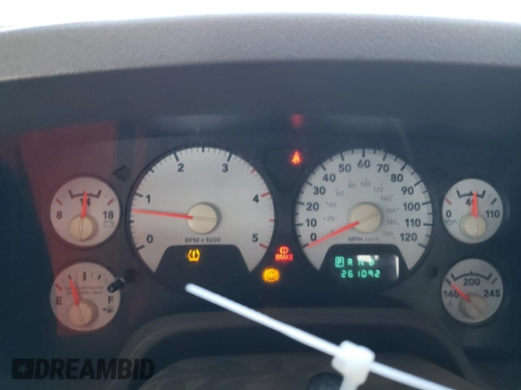 2008 Dodge 2500 Laramie with VIN 3D7KS28A18G230445, listed as a Copart auction lot 56110605 with 261,092 mi miles and Salvage title. Bid and sale history available at DreamBid. Image 9.