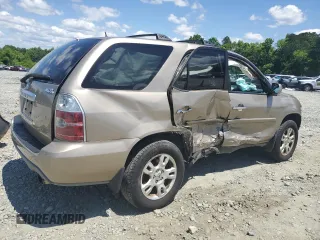 2006 Acura MDX Touring w/Navi with VIN 2HNYD18896H539092, listed as a Copart auction lot 57190874 with 0 mi miles and Salvage Title. Bid and sale history available at carsss.com. Image 3.