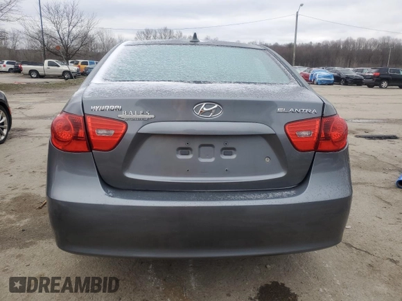 2010 Hyundai Elantra GLS with VIN KMHDU4AD2AU019928, listed as a Copart auction lot 47996125 with 169,334 mi miles and Salvage title. Bid and sale history available at DreamBid. Image 6.