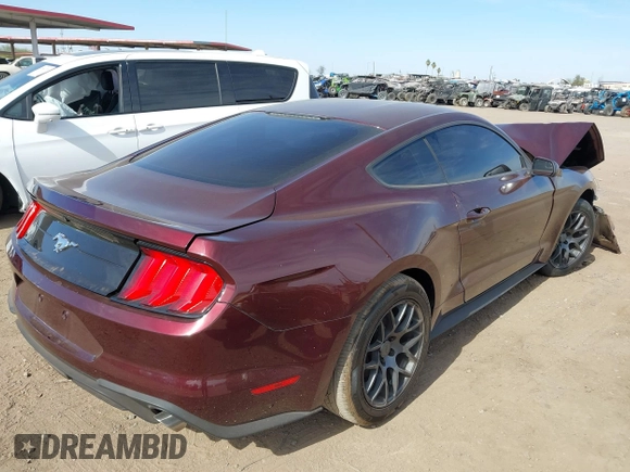 2018 Ford Mustang EcoBoost with VIN 1FA6P8THXJ5185643, listed as a IAAI auction lot 41562837 with 58,397 mi miles and . Bid and sale history available at carsss.com. Image 4.