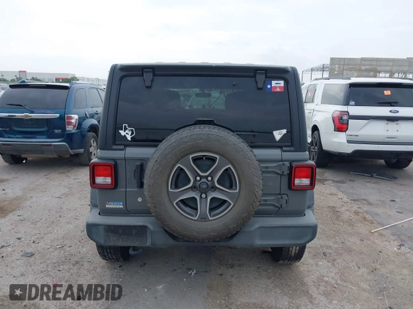 2018 Jeep Wrangler Unlimited Sport S with VIN 1C4HJXDN8JW203134, listed as a IAAI auction lot 42398860 with 103,801 mi miles and . Bid and sale history available at DreamBid. Image 15.