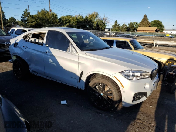 2019 BMW X6 xDrive50i with VIN 5UXKU6C58KLP60619, listed as a Copart auction lot 63355193 with 45,236 mi miles. Bid and sale history available at carsss.com. Image 4.