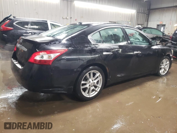 2009 Nissan Maxima S z VIN 1N4AA51EX9C823853, wystawiony jako Copart lot #43222645 z przebiegiem 106 991 mil mil oraz Szkoda całkowita • Salvage title. Historia ofert i sprzedaży dostępna na DreamBid. Obrazek 3.
