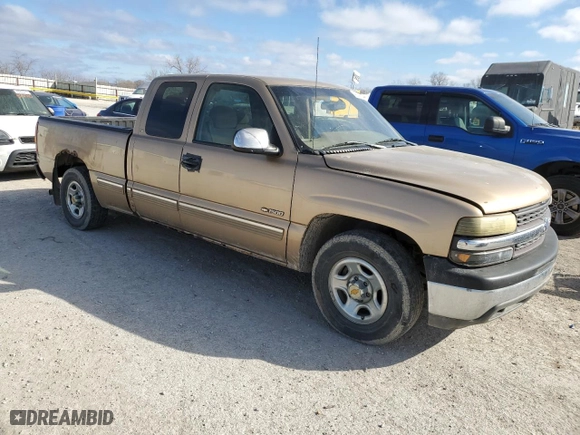 1999 Chevrolet Silverado 1500 LS with VIN 1GCEC19V9XZ181526, listed as a Copart auction lot 42849824 with 290,859 mi miles and Salvage Title. Bid and sale history available at carsss.com. Image 4.