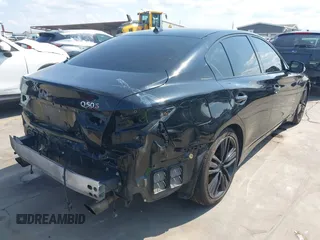 2014 Infiniti Q50 Sport with VIN JN1BV7AP0EM678832, listed as a IAAI auction lot 42370598 with 126,871 mi miles and . Bid and sale history available at DreamBid. Image 4.